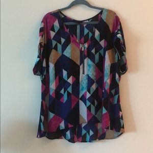 Lane Bryant multi colored blouse size 18/20